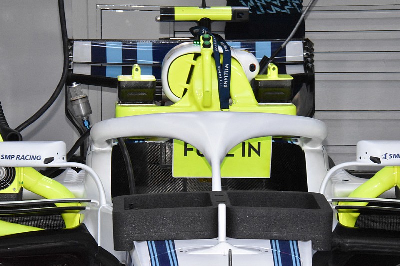 Williams и Renault протестировали Halo без дополнительных закрылков