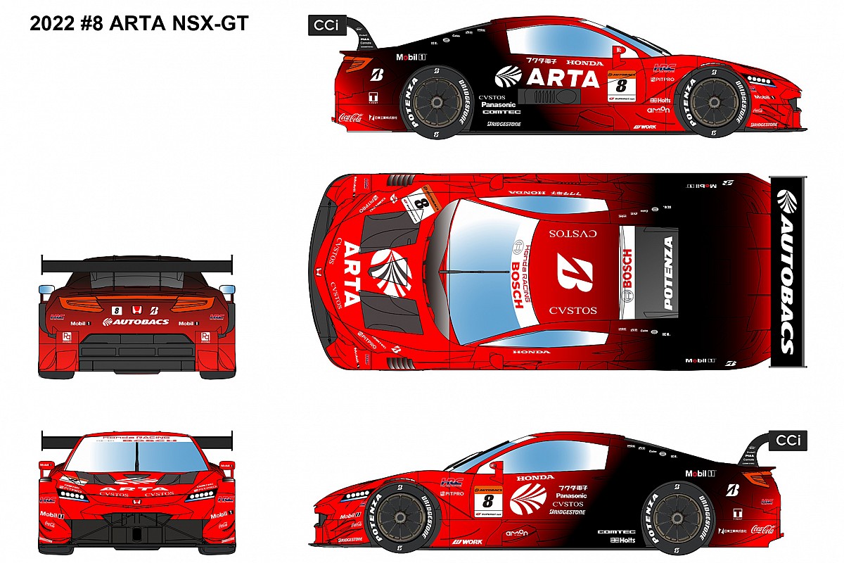 新品未開封【spark】ARTA NSX-GT 2022 SUPER GT スパーク 1/43 ARTA NSX-GT 2022 スーパーGT GT500 #8 野尻智紀