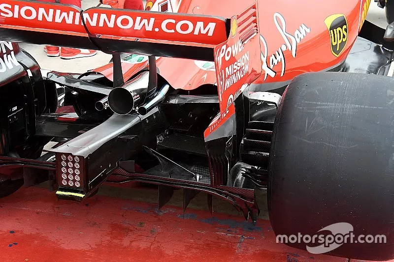 L'arri&egrave;re de la Ferrari SF71H 