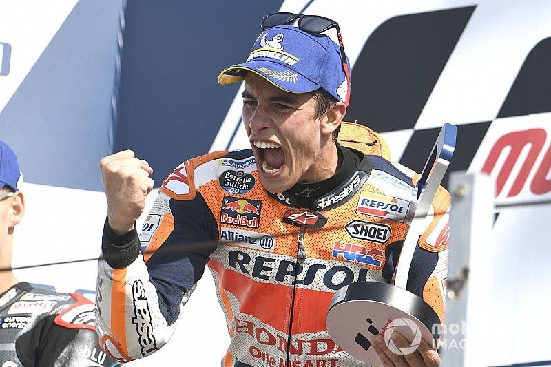Podio: ganador Marc M&aacute;rquez, Repsol Honda Team