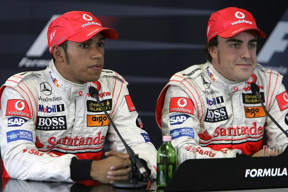 Lewis Hamilton, McLaren and Fernando Alonso, McLaren