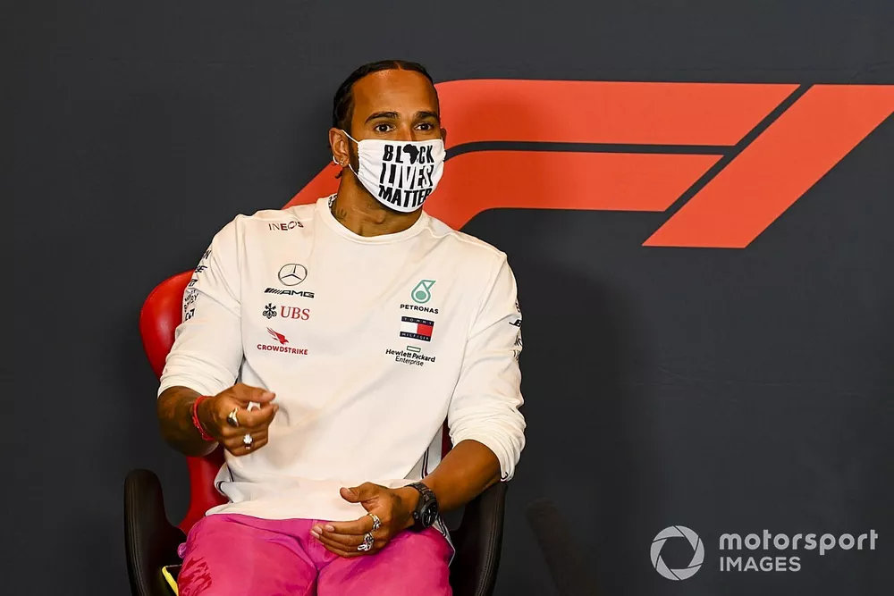 Lewis Hamilton, Mercedes-AMG F1, in a Press Conference