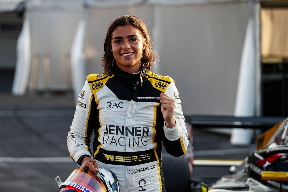 Pole sitter Jamie Chadwick, Jenner Racing