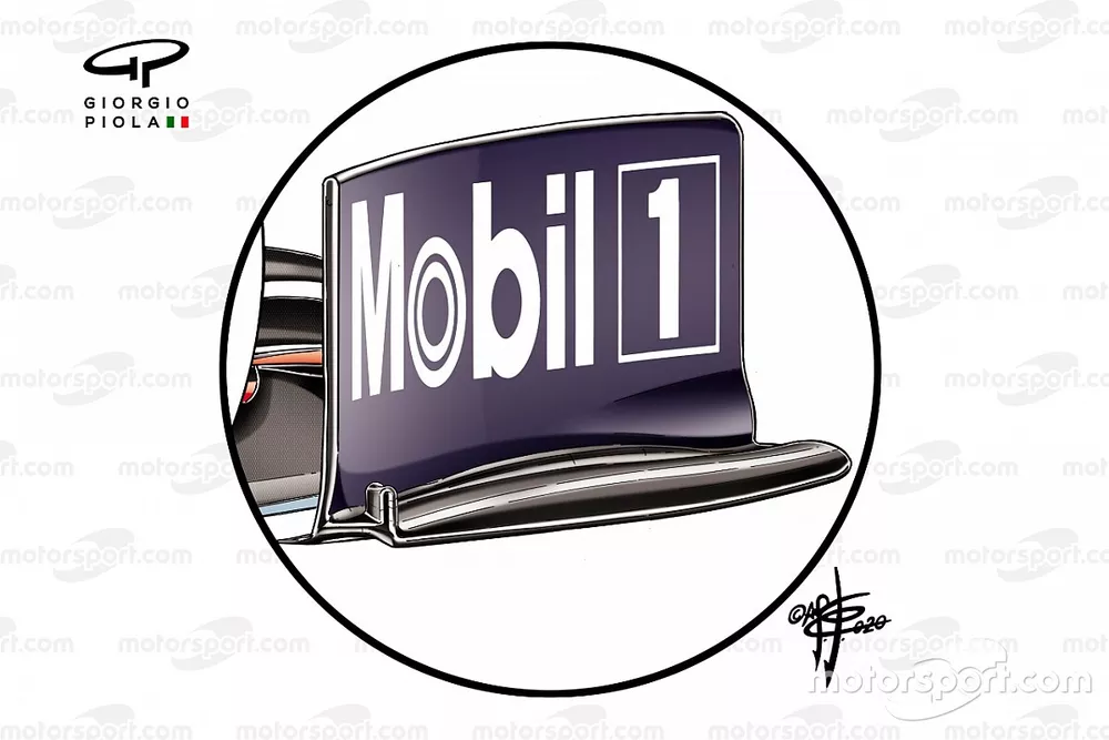 Red Bull Racing RB16 voorvleugel