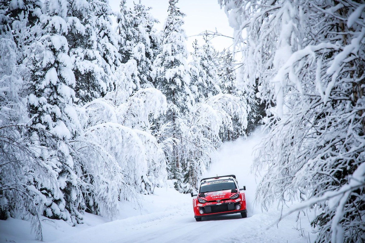 WRC Sweden: Takamoto Katsuta snatches lead from Elfyn Evans