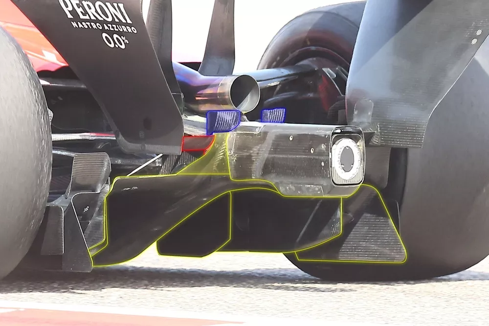 Difusor del Ferrari SF-26