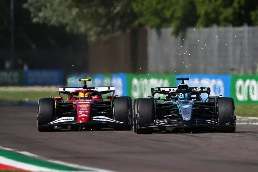 Lewis Hamilton, Ferrari, George Russell, Mercedes