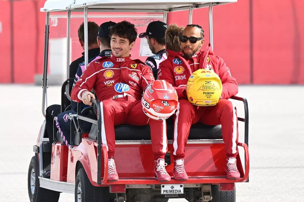 Charles Leclerc y Lewis Hamilton