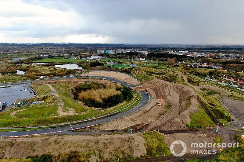 Les travaux sur le circuit de Zandvoort pour le Grand Prix des Pays-Bas