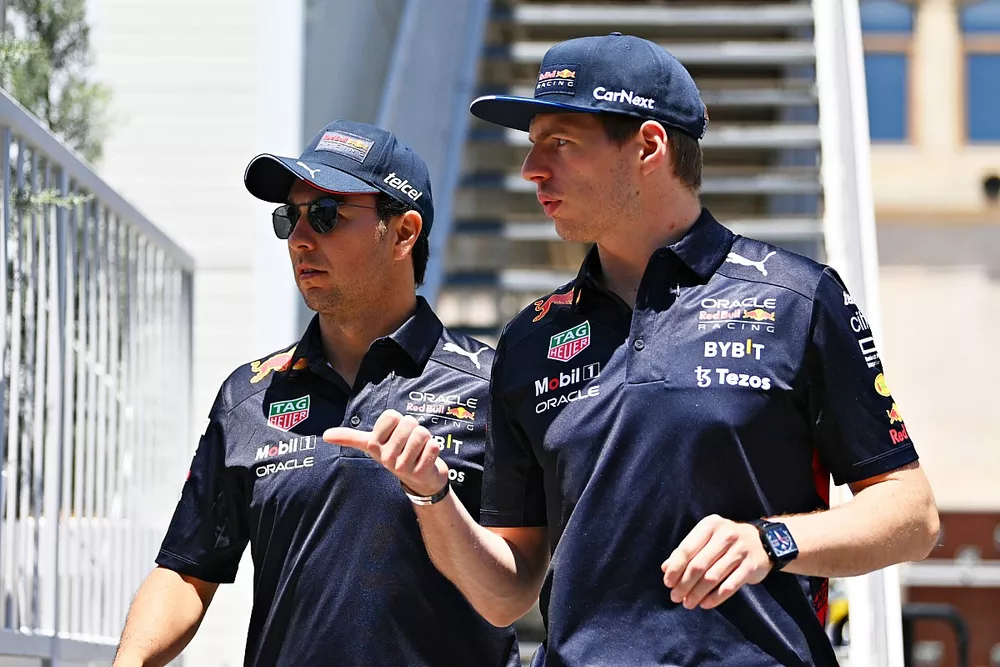 Sergio P&eacute;rez, Red Bull Racing, Max Verstappen, Red Bull Racing