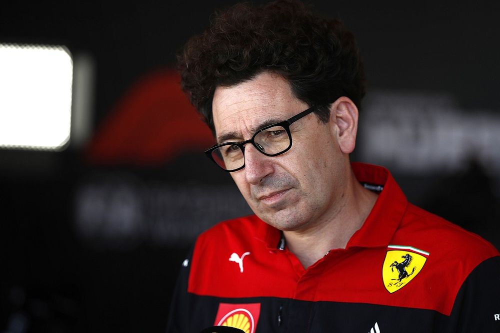 Mattia Binotto, director del equipo Ferrari, durante una entrevista