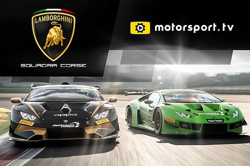 Lamborghini Squadra Corse launches a dedicated channel with Motorsport.tv