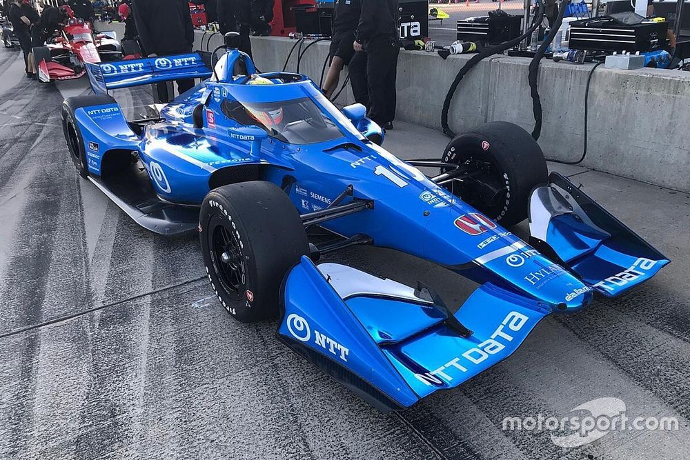 Alex Palou, Chip Ganassi Racing probando su Honda
