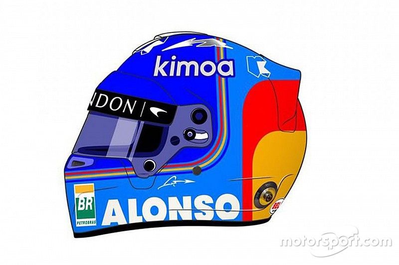 Casco de Fernando Alonso, McLaren