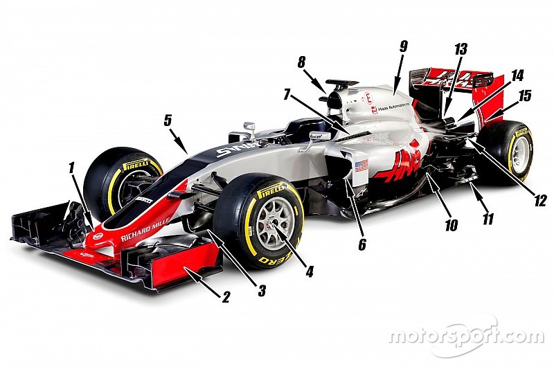 Tech analysis: The 15 major design features of the Haas F1 car Tech analysis: The 15 major design features of the Haas F1 car