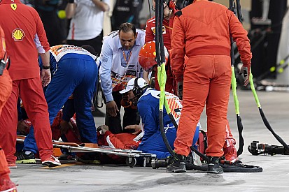 Mekanik Ferrari patah tulang akibat pit stop horor Raikkonen