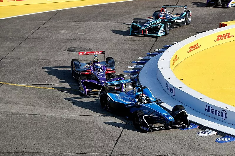 Sébastien Buemi, Renault e.Dams, Sam Bird, DS Virgin Racing, Mitch Evans, Jaguar Racing