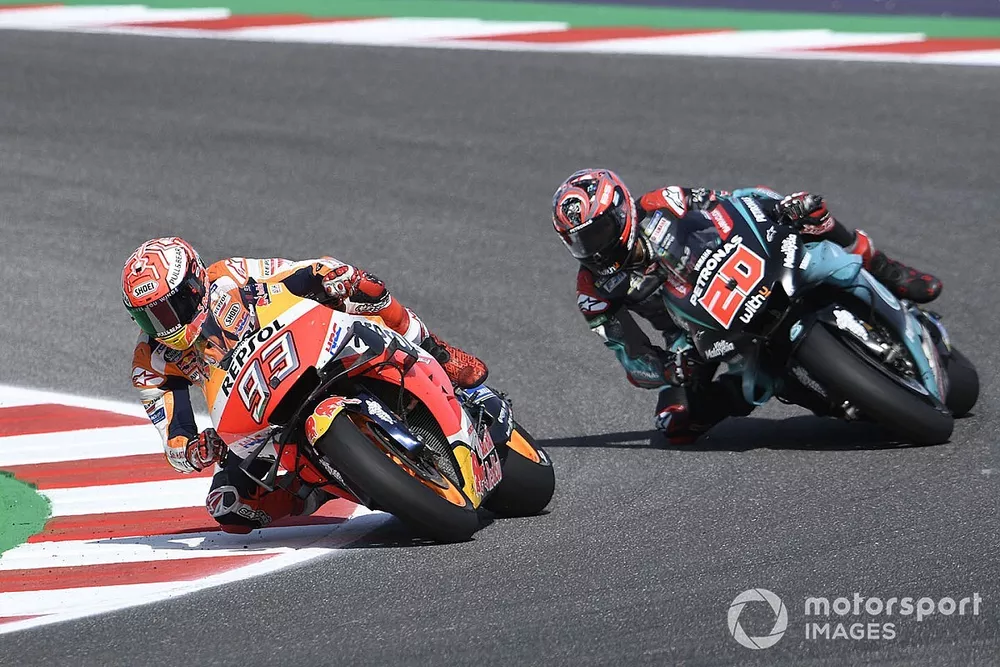 Marc Marquez, Repsol Honda Team, Fabio Quartararo, Petronas Yamaha SRT