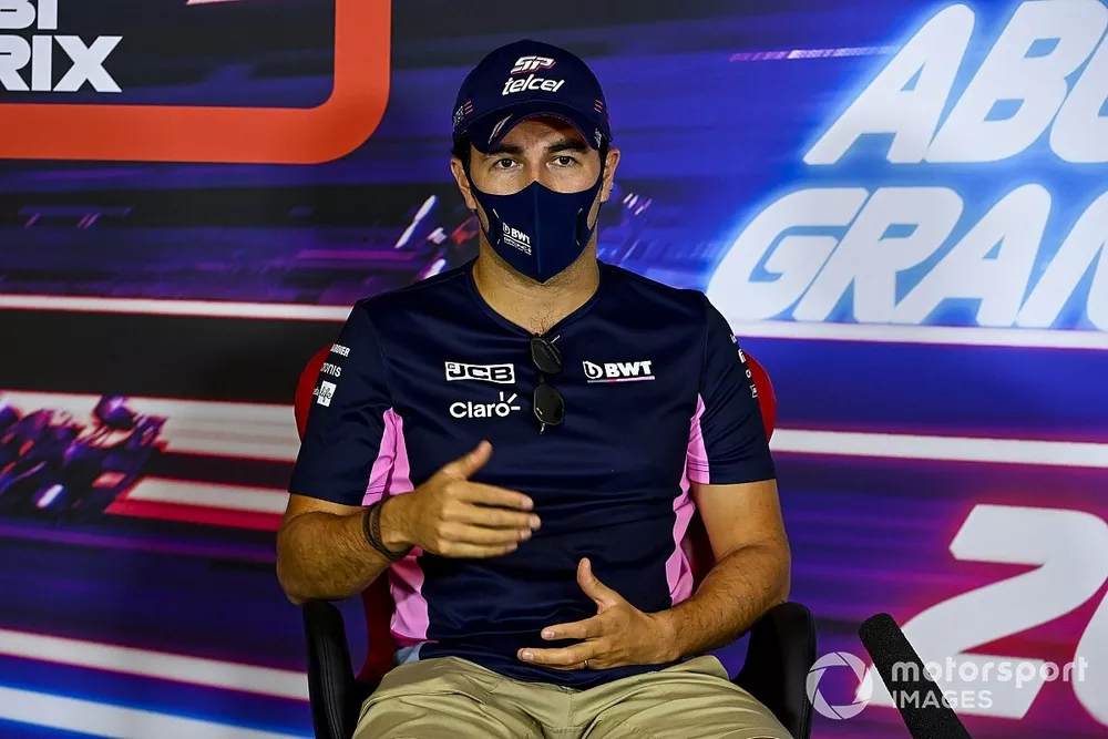 Sergio Perez, Racing Point, en conferencia de prensa