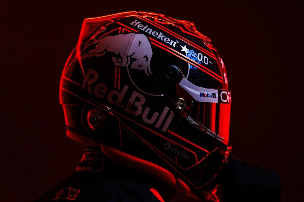 Capacete de Max Verstappen, Red Bull Racing