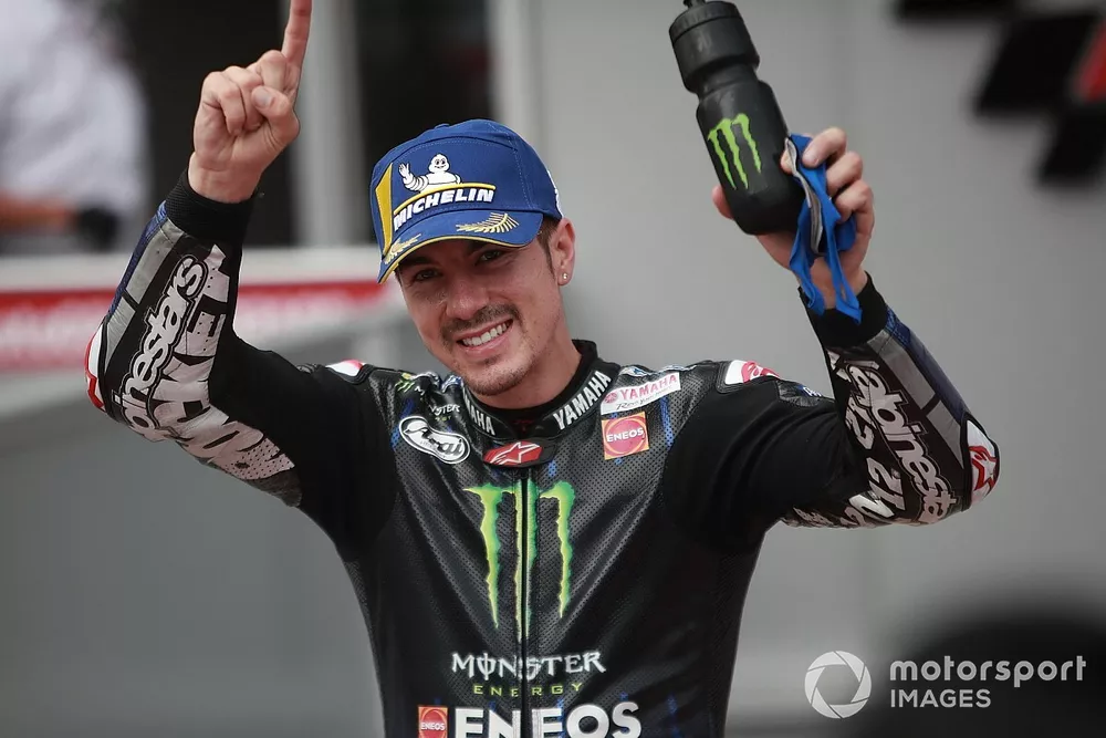 Ganador de la pole Maverick Vi&ntilde;ales, Yamaha Factory Racing