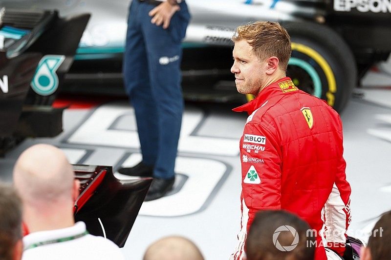 Tercer lugar Sebastian Vettel, Ferrari