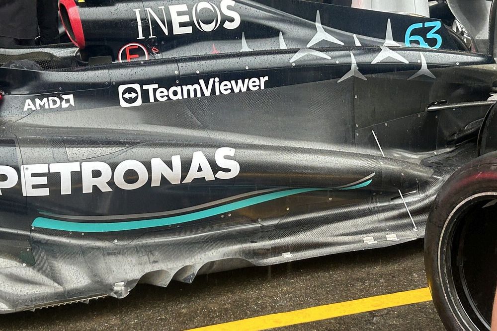 Mercedes W14 technical detail