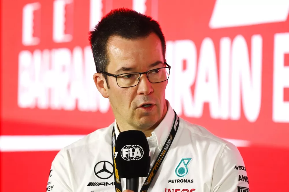 Mike Elliott, Technology Director, Mercedes-AMG, in a Press Conference