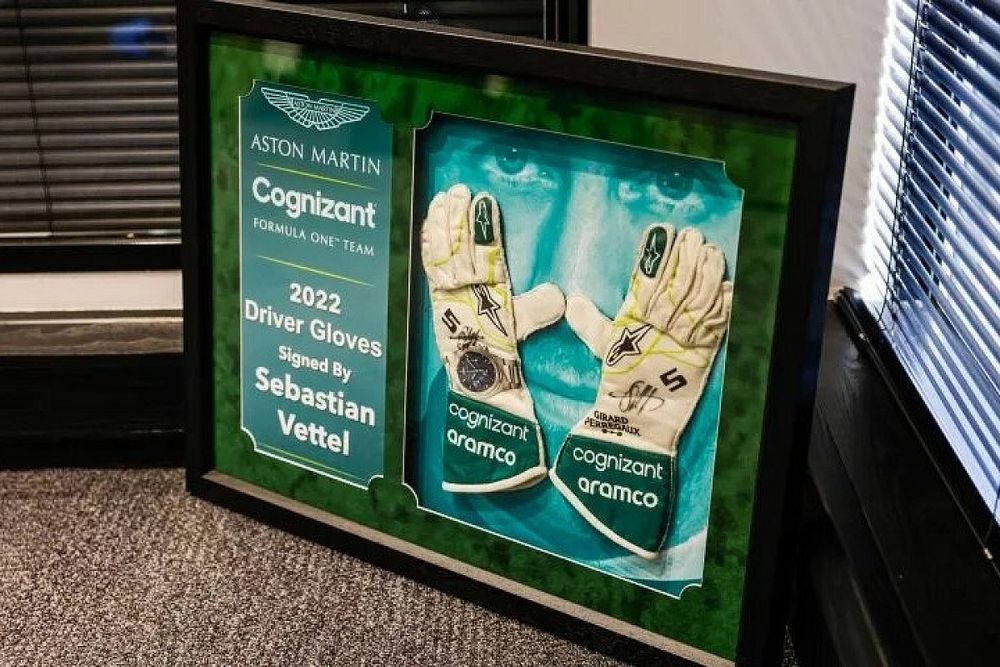 Guantes de Sebastian Vettel