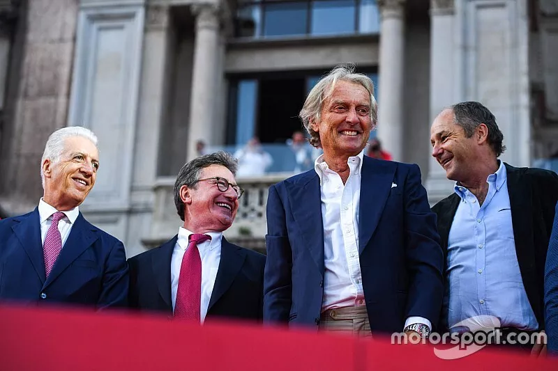 Piero Lardi Ferrari, Luca di Montezemolo, e Gerhard Berger