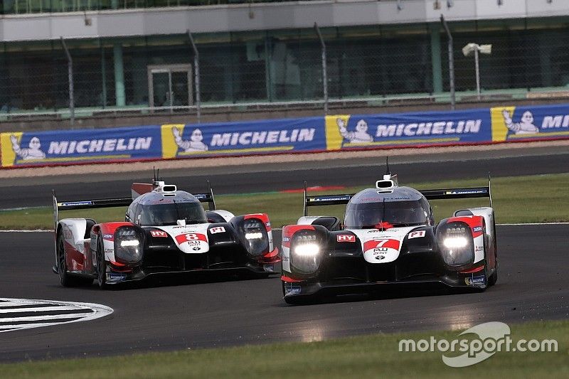 #7 Toyota Gazoo Racing Toyota TS050 - Hybrid: Mike Conway, Kamui Kobayashi, Jose Maria Lopez, #8 Toyota Gazoo Racing Toyota TS050 - Hybrid: Sébastien Buemi, Kazuki Nakajima, Brendon Hartley