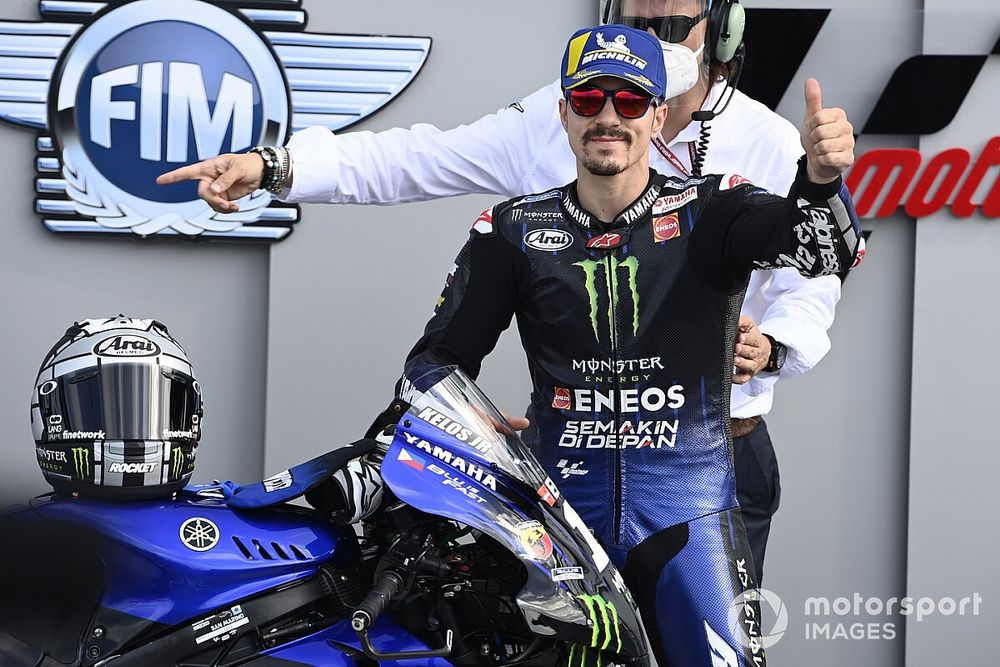 Ganador de la pole Maverick Vi&ntilde;ales, Yamaha Factory Racing