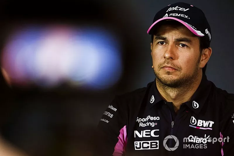 Sergio P&eacute;rez, Racing Point en la conferencia de prensa