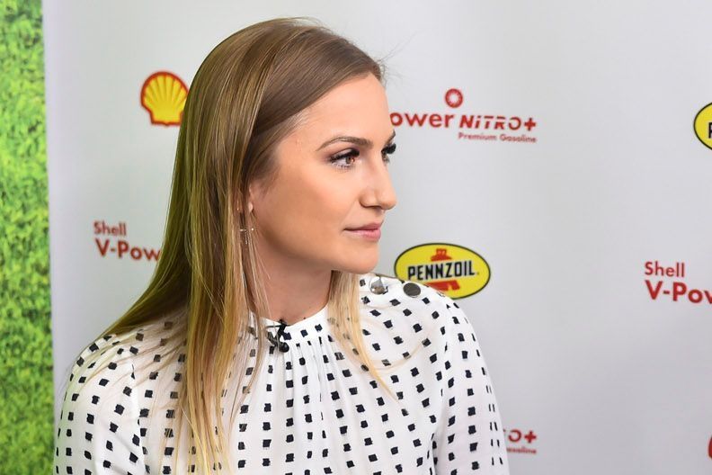 Julia Piquet, Charles Leclerc, Ferrari at Shell House