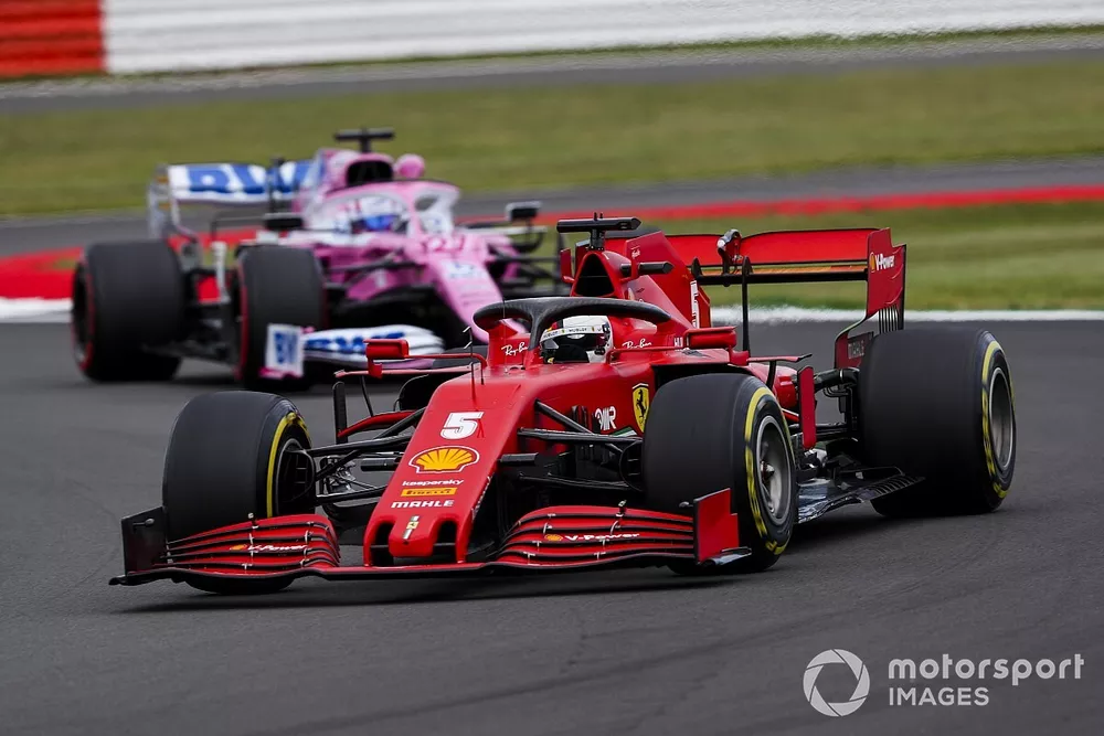 Sebastian Vettel, Ferrari SF1000, Nico Hulkenberg, Racing Point RP20