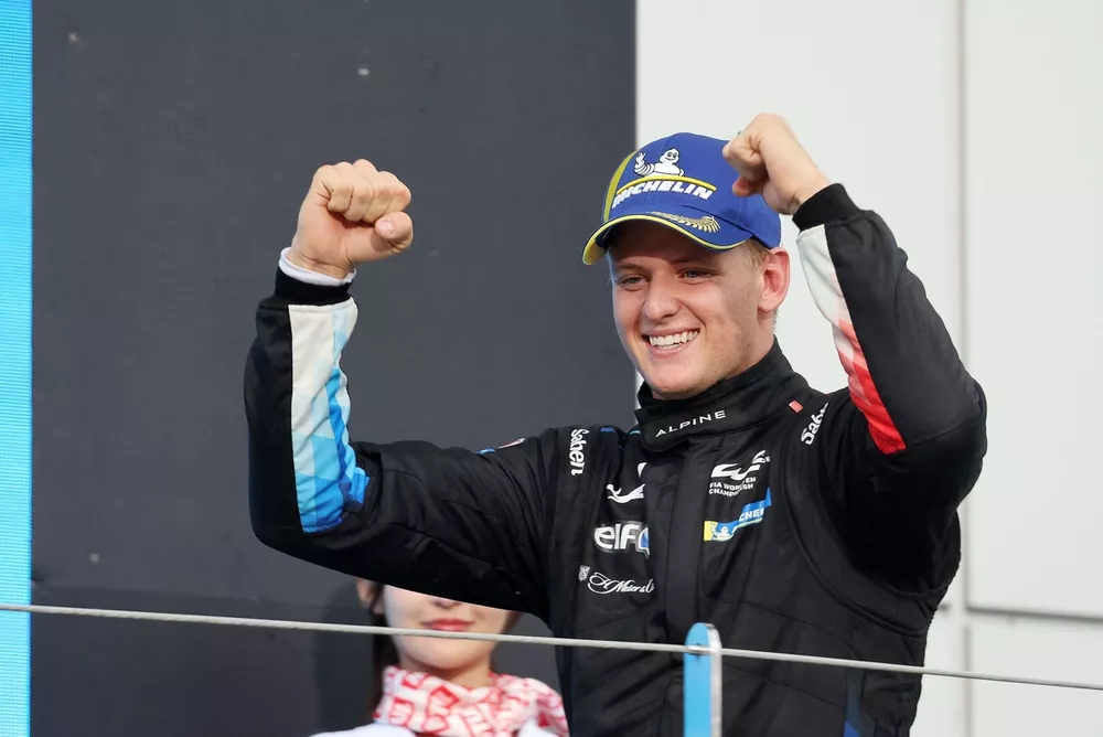 Podium: #36 Alpine Endurance Team Alpine A424: Mick Schumacher