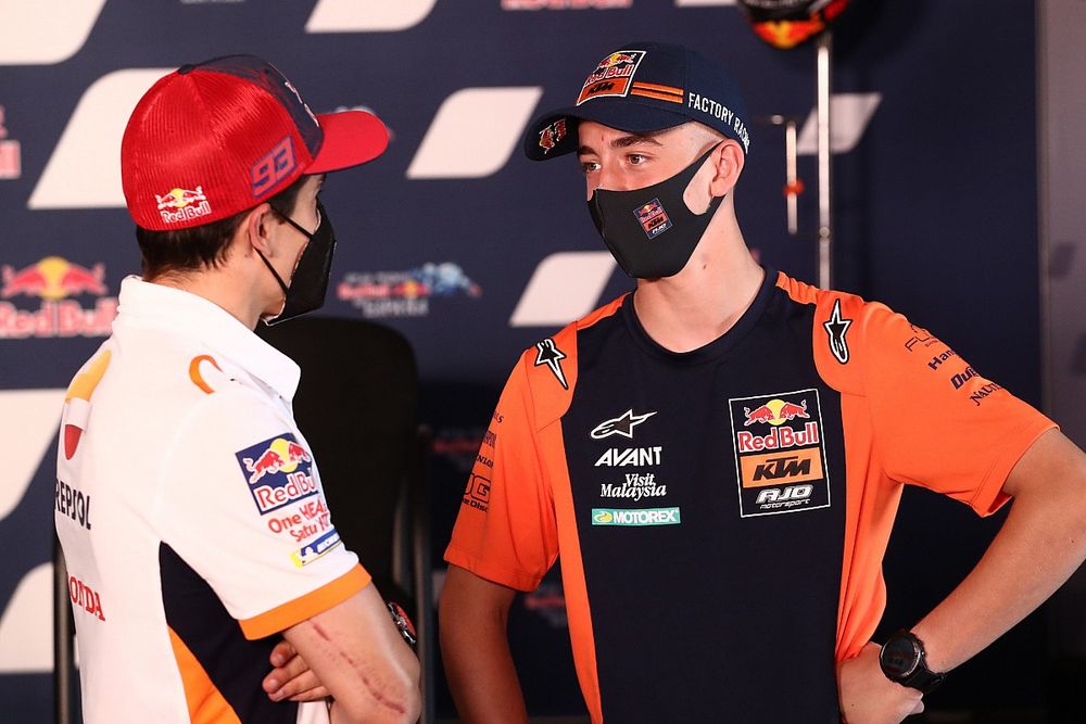 Marc M&aacute;rquez, Repsol Honda Team, Pedro Acosta, Red Bull KTM Ajo