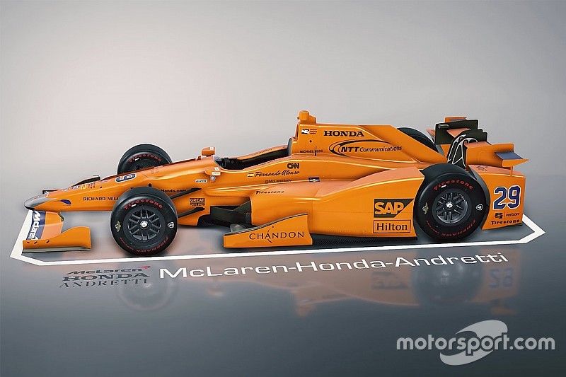 La voiture de Fernando Alonso, Andretti Autosport Honda