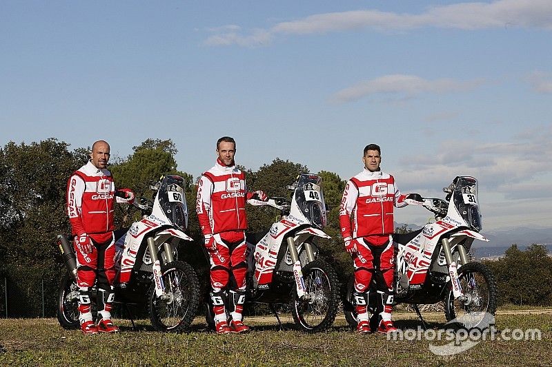 Johnny Aubert, Jonathan Barrag&aacute;n, Cristian Espa&ntilde;a, GasGas Rally Team