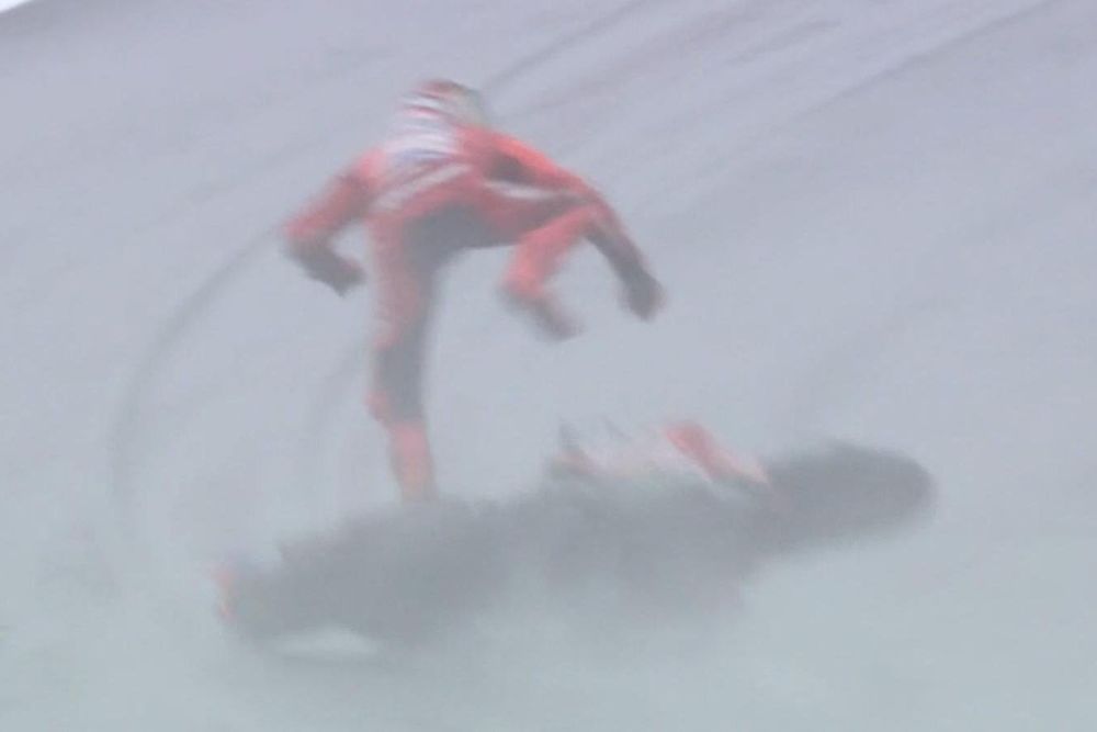 Ca&iacute;da Marc M&aacute;rquez, Austin