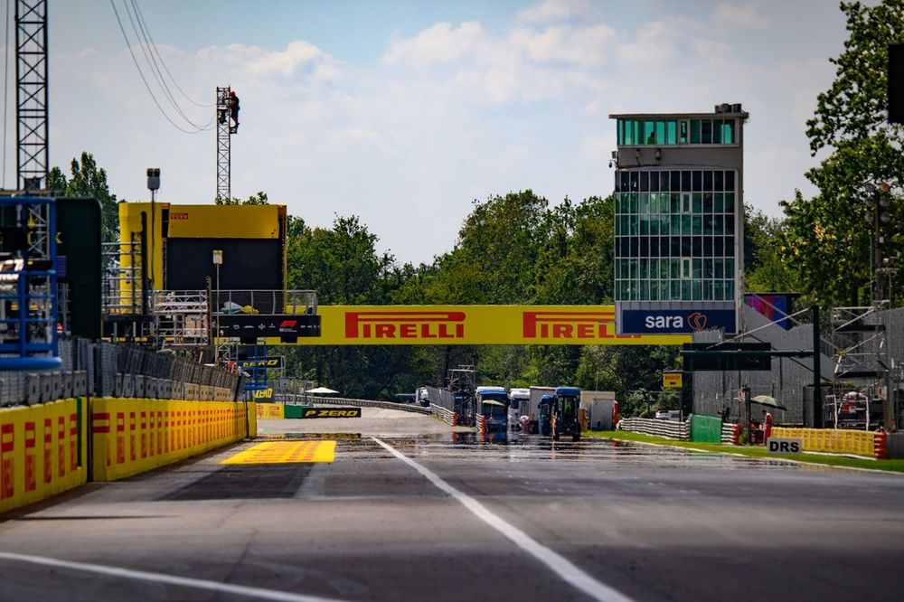 Monza start-finish line