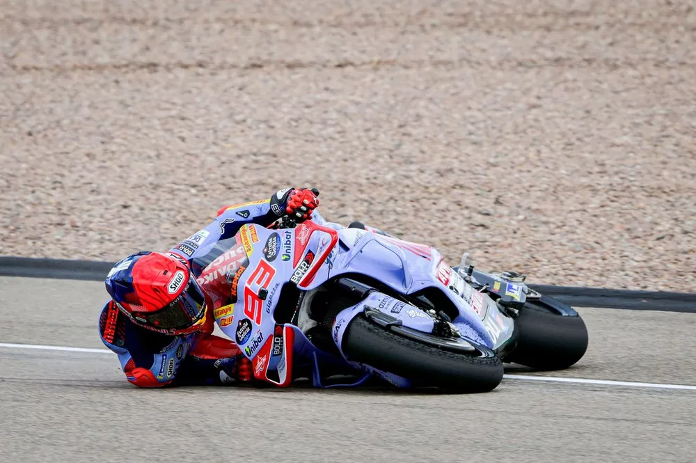 Chute de Marc Marquez, Gresini Racing 