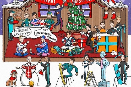 La tarjeta de Navidad 2022 de la Fórmula 1