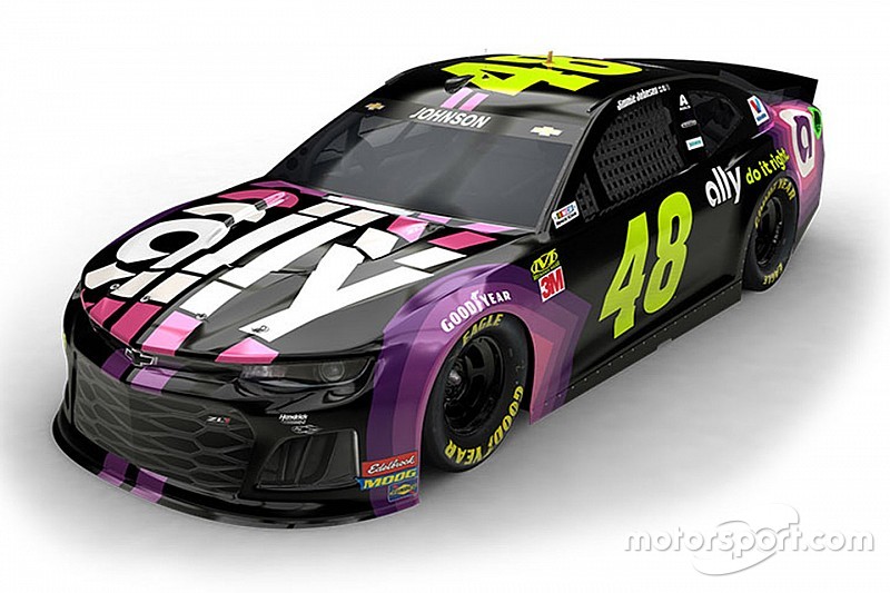 Jimmie Johnson displays new livery for 2019 with Ally