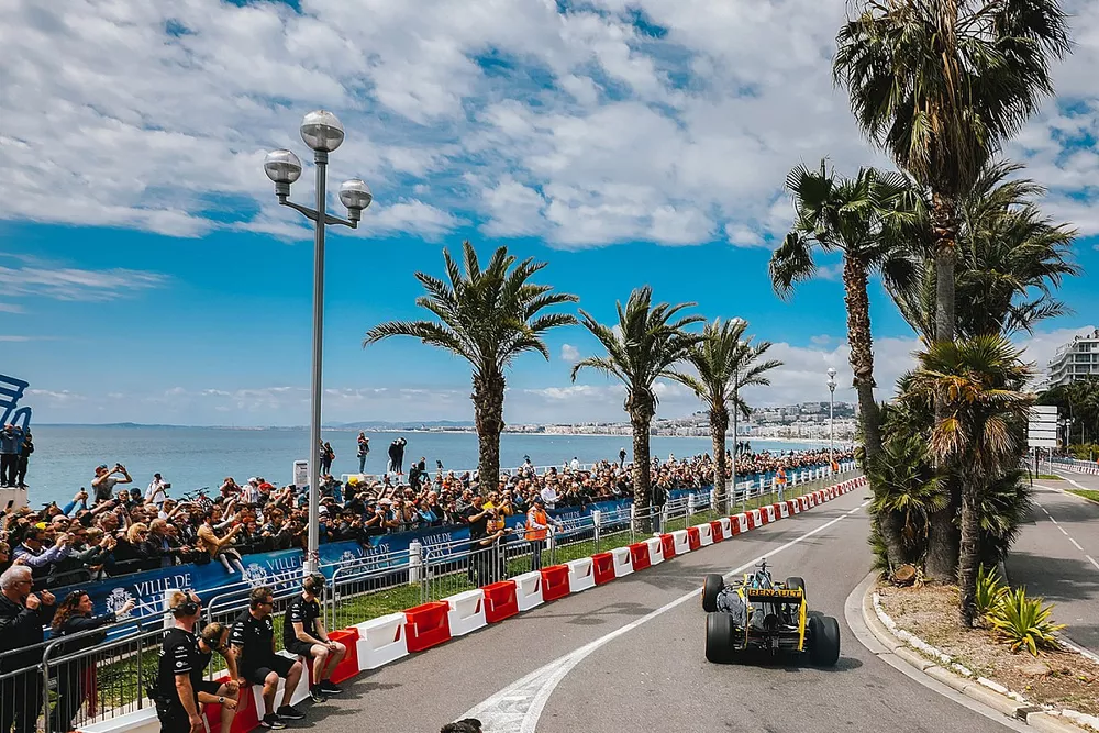 Daniel Ricciardo demonstration on the streets of Nice, France