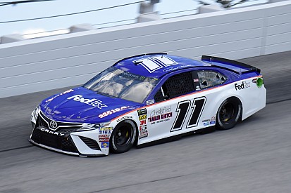 Denny Hamlin beats Kyle Larson for Southern 500 pole at Darlington