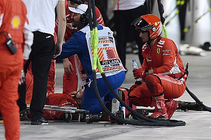 Újra munkába állt a Ferrari és Räikkönen súlyosan megsérült szerelője