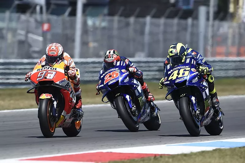 Marc Marquez, Repsol Honda Team, Valentino Rossi, Yamaha Factory Racing, Maverick Vi&ntilde;ales, Yamaha Factory Racing