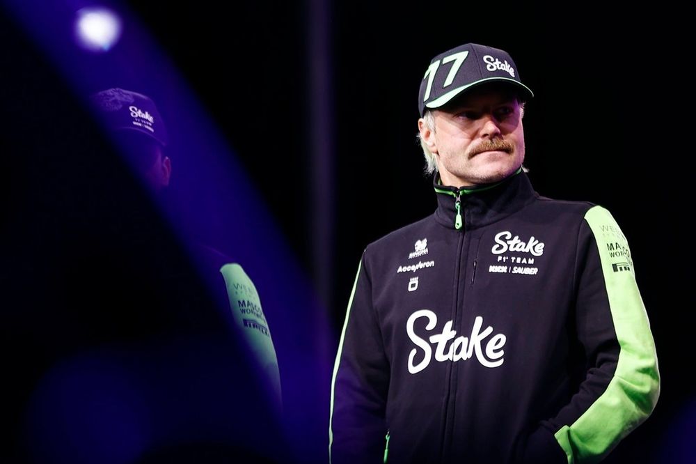 Valtteri Bottas, Stake F1 Team KICK Sauber, op het podium