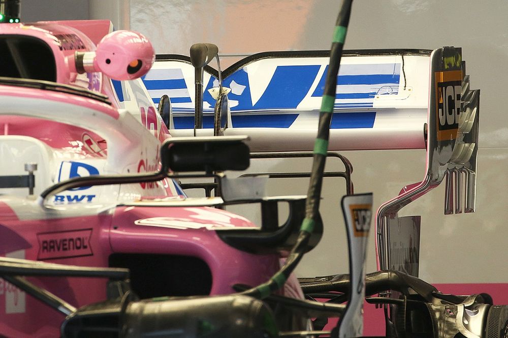 Detalle trasero del Racing Point RP20